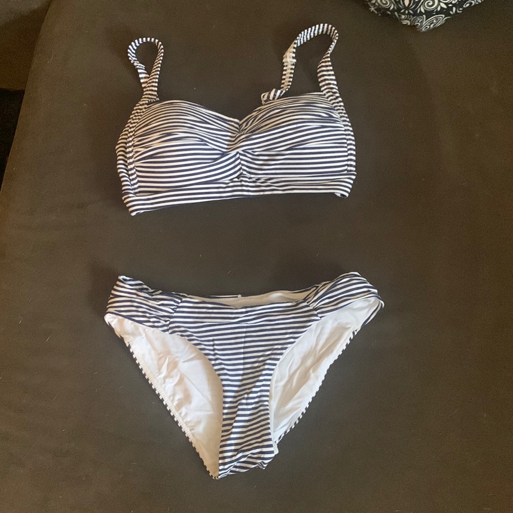 Striped bathing suit. Top only
